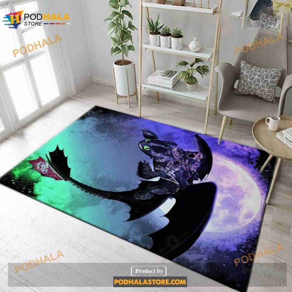 Soul Of The Nightfury Anime Hero Area Rug Gift For Fans