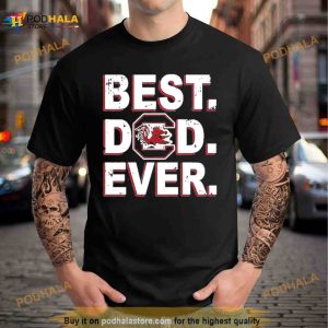 South Carolina Gamecocks Best Dad Ever Logo Shirt 2