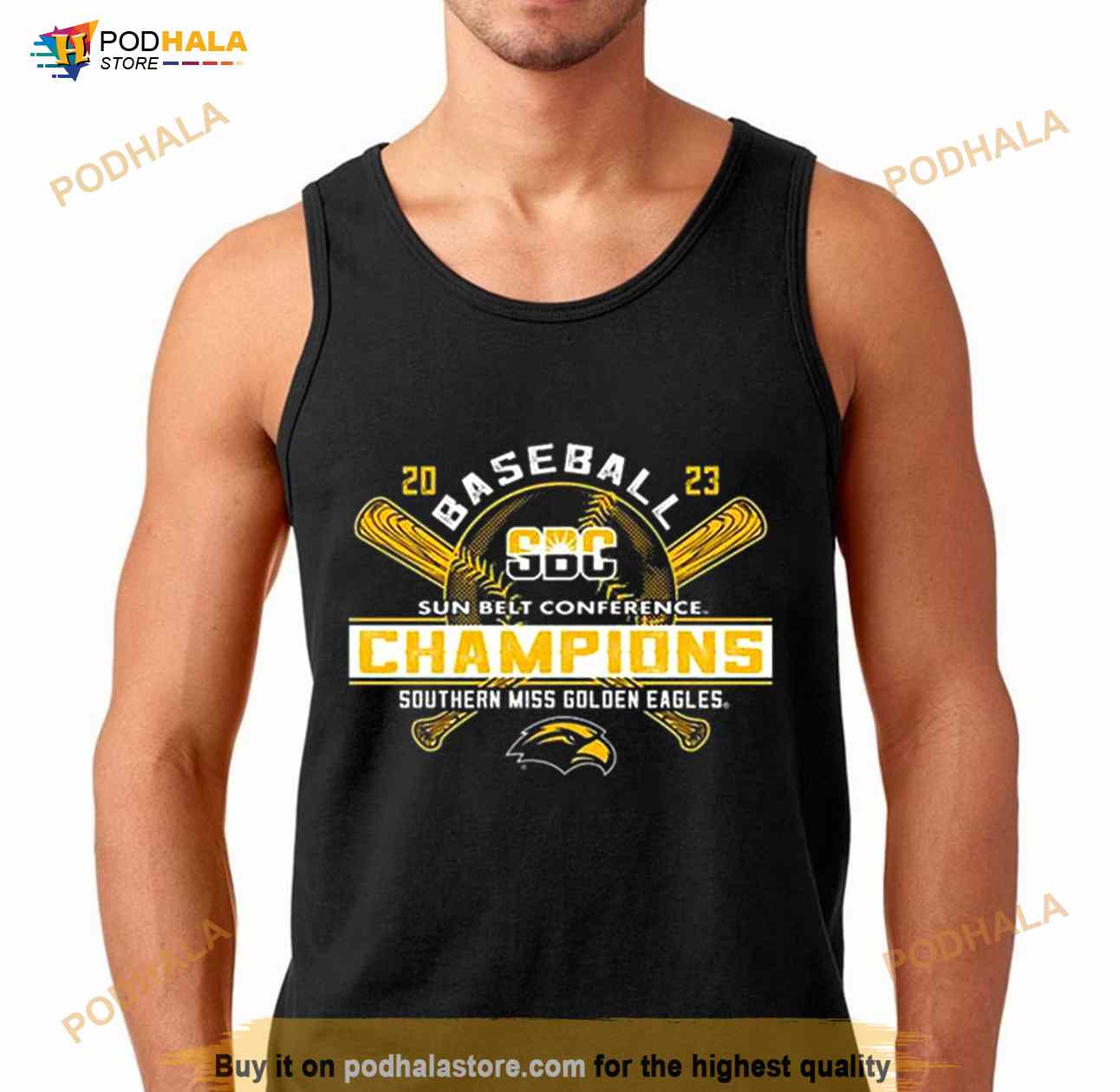 Southern Miss Golden Eagles 2023 Sun Belt Baseball Conference Champions  Shirt - Bring Your Ideas, Thoughts And Imaginations Into Reality Today