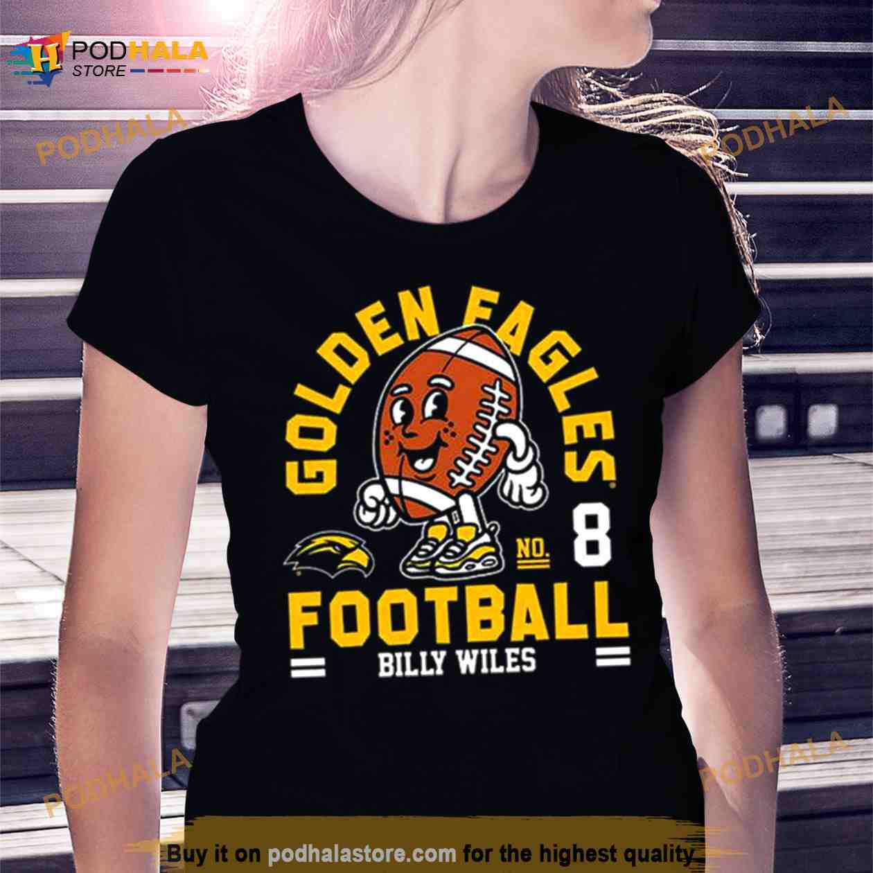 Southern Miss Golden Eagles Billy Wiles 2023 NCAA Football Shirt Southern Miss Golden Eagles Billy Wiles 2023 NCAA Football Shirt