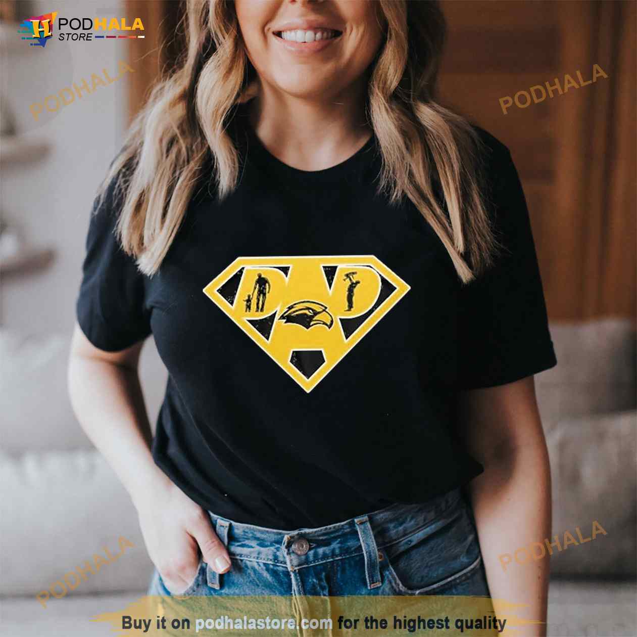 Southern Mississippi Golden Eagles Super Dad Shirt - Bring Your Ideas,  Thoughts And Imaginations Into Reality Today