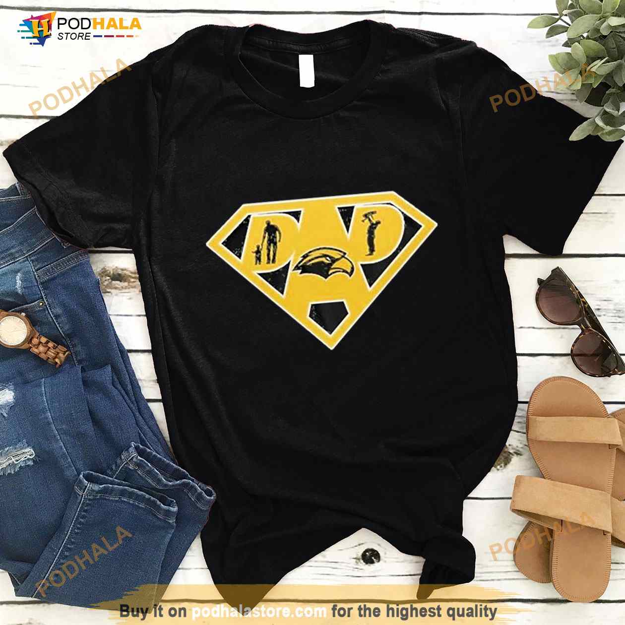 Southern Mississippi Golden Eagles Super Dad shirt, hoodie