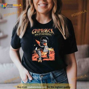 Space Pulp Robot Dinosaur Hero Transformers Shirt
