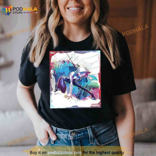 Spider Gwen Ghost Spider On Movie Spider Man Across The SpiderVerse T Shirt