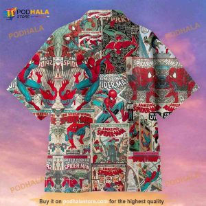 Spider Man Beach Hawaiian Shirt Peter Parker Spiderman Button Up Shirt 2