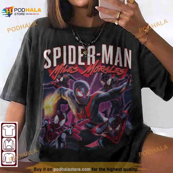 Spider Man Miles Morales 90s Vintage Shirt, Spider Man Miles Morales Merch