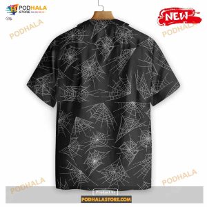 Spider Web Goth Tropical Summer Funny Hawaiian Shirt 2