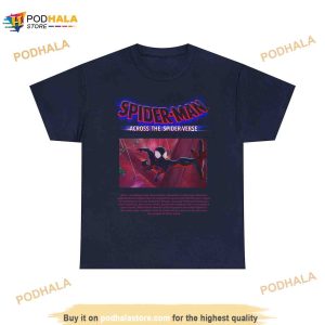 Spider man Across The Spider verse Miles Morales Graphic Tee Shirt 2