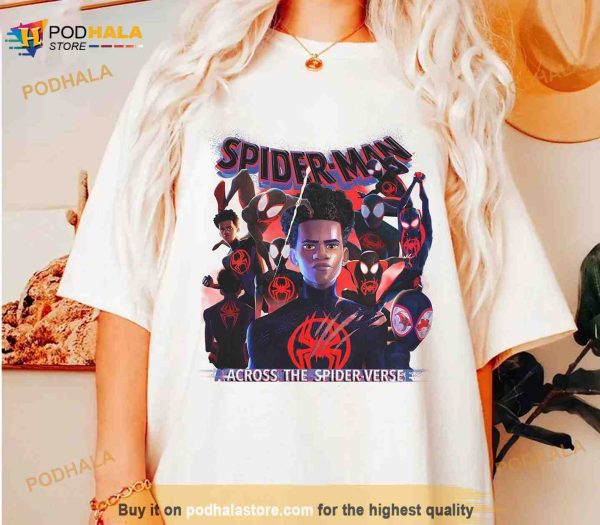 Spider-Man Across The Spider-Verse Shirt, Marvels Gifts For Women