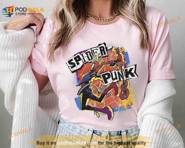 Spider-Punk Shirt, Spider-Man 2023 Shirt, Across The Spider-Verse Gift Ideas