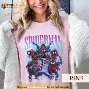 Spiderman Miles Morales Shirt Across The Spider verse Marvel Ghost Fan Gift 2
