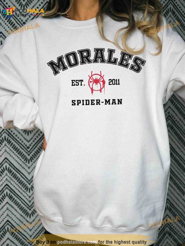 Spiderman Sweatshirt, Miles Morales Shirt, Across the Spider Verse, Marvel Fan Gifts