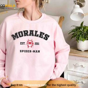 Spiderman Sweatshirt Miles Morales Shirt Across The Spider Verse Marvel Fan Gifts 2