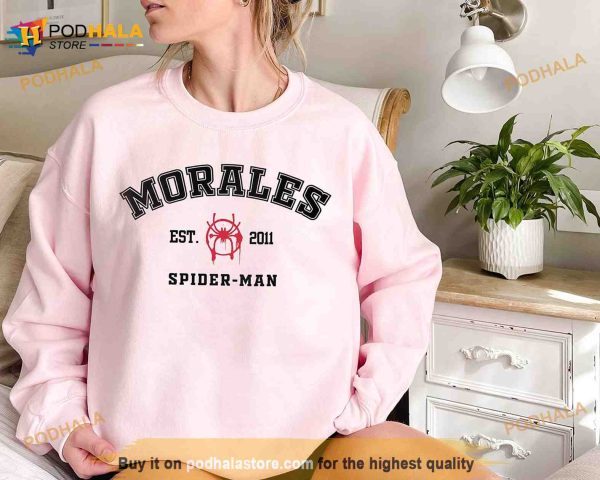 Spiderman Sweatshirt, Miles Morales Shirt, Across the Spider Verse, Marvel Fan Gifts
