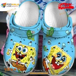 Spongebob Squarepants Unisex Fashion Style For Unisex Crocs Clog Shoes