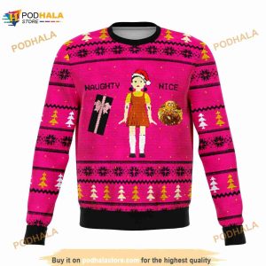 Squid Naughty Doll Ugly Christmas Sweater, Funny Xmas Gifts