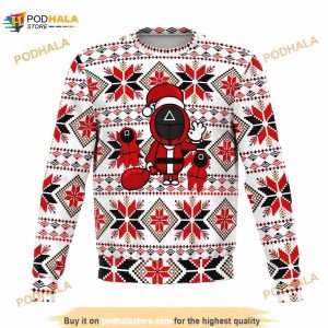 Squid Santa Soldier Ugly Christmas Sweater, Funny Xmas Gifts