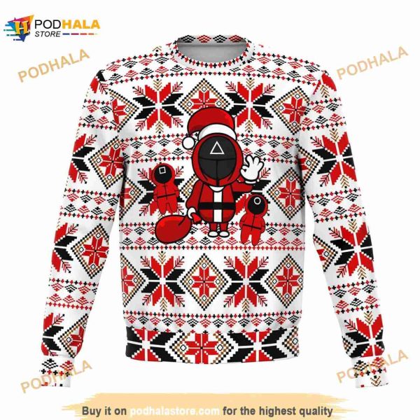 Squid Santa Soldier Ugly Christmas Sweater, Funny Xmas Gifts