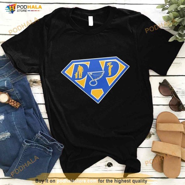 St Louis Blues Super Dad Shirt