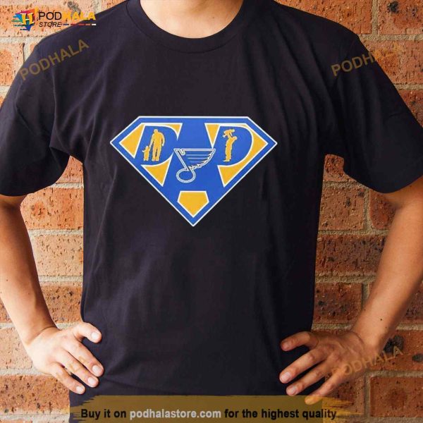 St Louis Blues Super Dad Shirt