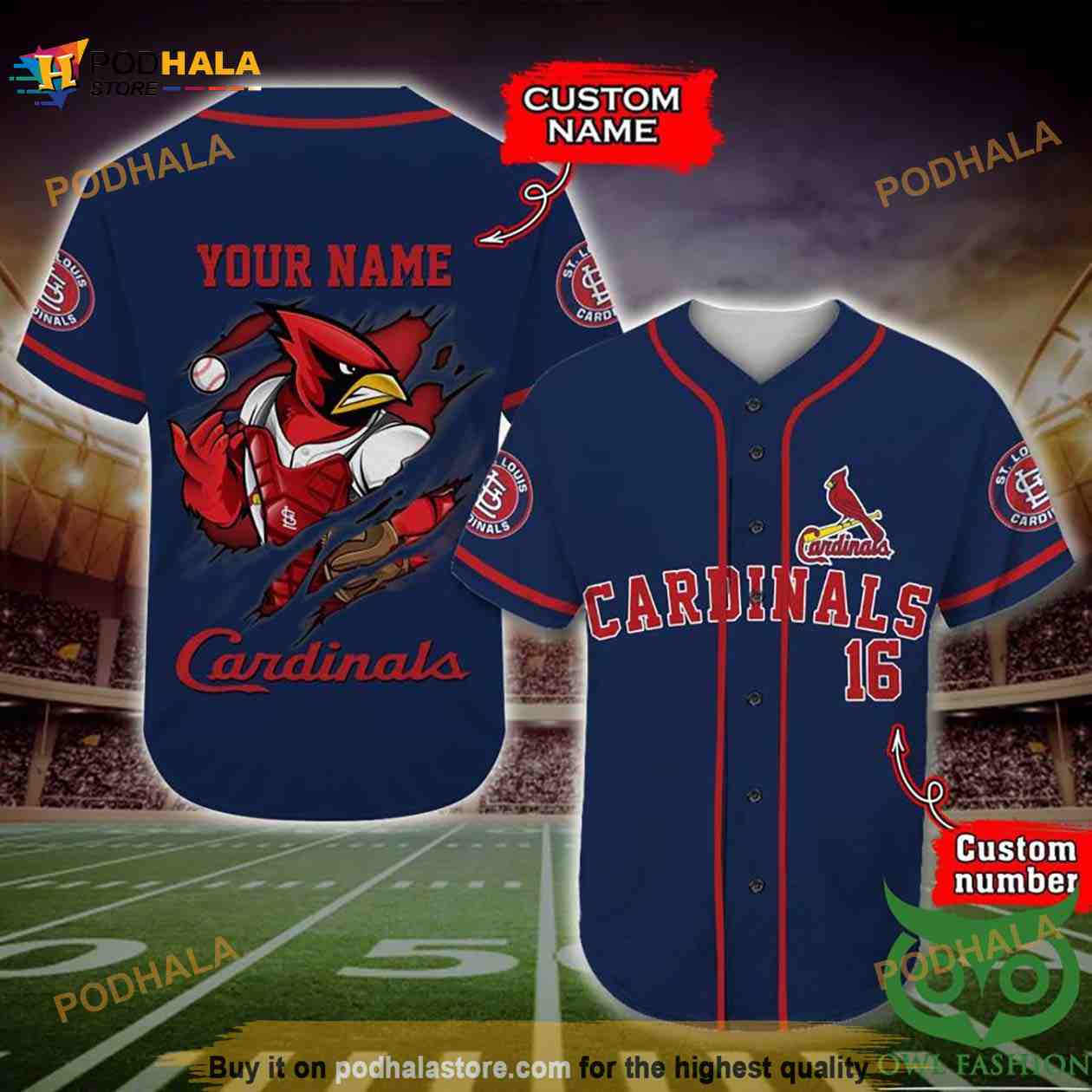 St Louis Cardinals 3D Baseball Jersey Personalized Name Number - Bring Your  Ideas, Thoughts And Imaginations Into Reality Today