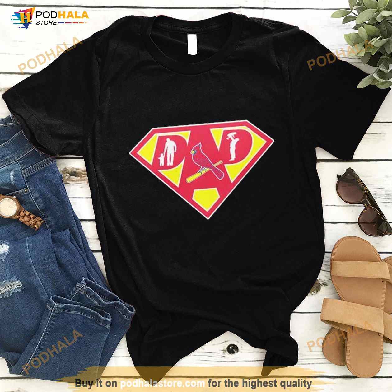 St Louis Cardinals Super Dad Shirt - Bring Your Ideas, Thoughts