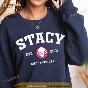 Stacy Est 2001 Ghost Spider Sweatshirt Spider man Across The Spider verse Tee 2