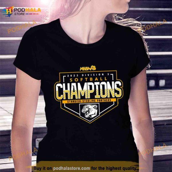 Standish Sterling Panthers 2023 Division 3 Softball Champions Shirt