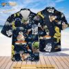 Star War Character Dark Flower Hawaiian Shirt, Anime Hawaiian Shirt