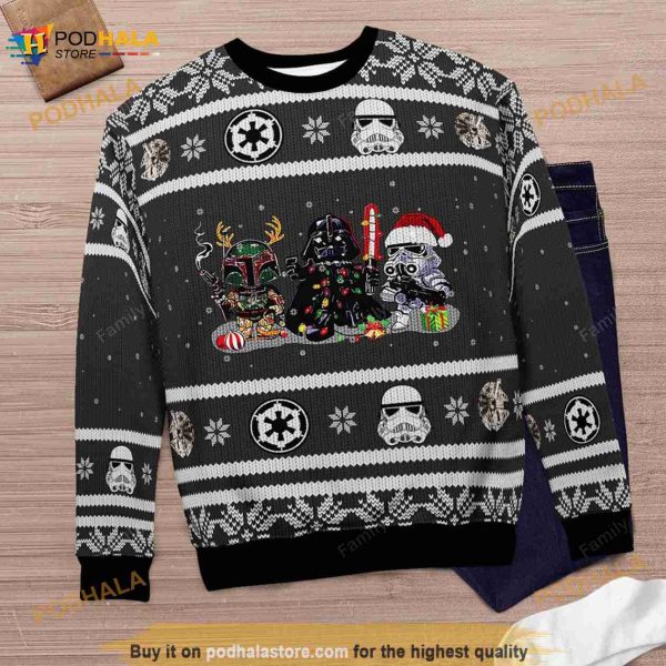 Star War Ugly Knitted Christmas 3D Sweater