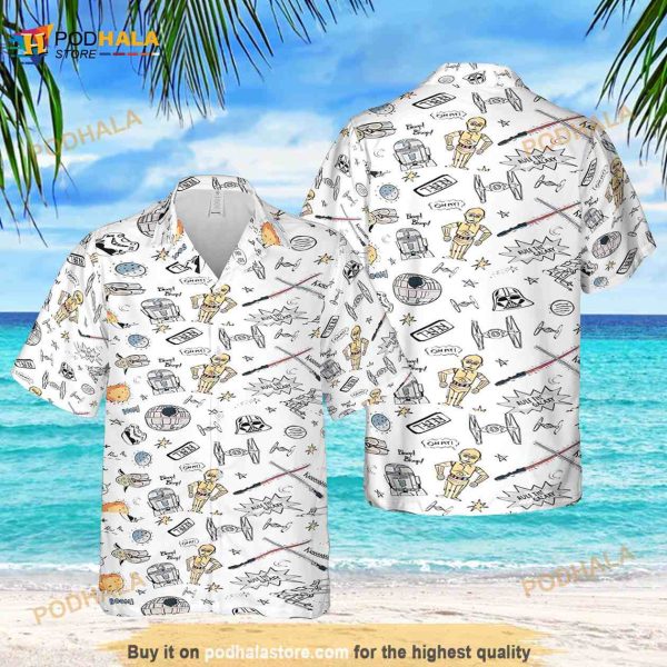 Star Wars Beach Shirt, Star Wars Funny Hawaiian Shirt