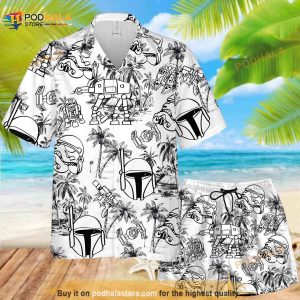 Star Wars Funny Hawaiian Shirt, Star Wars Beach Shirt