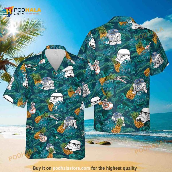 Star Wars Funny Hawaiian Shirt, Star Wars Shirt, Spaceship Summer Shirt