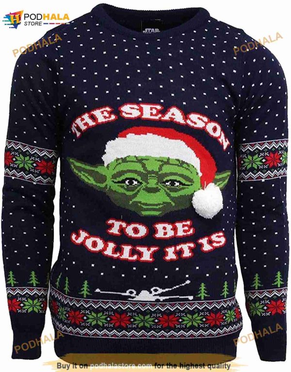 Star Wars Master Yoda Knitted Christmas 3D Ugly Christmas Sweater