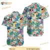Stitch Disney Hawaiian Shirt, Summer Tropical Print Vacation Button Down Shirt
