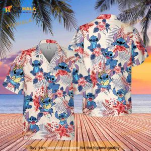 Stitch Hawaiian 4th Of July Shirt, Summer Vacation Aloha Shirt