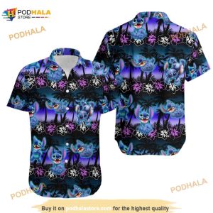 Stitch Hawaiian Shirt, Disney Hawaiian Shirt, Aloha Hawaiian Shirt, Vacation Hawaiian Shirt