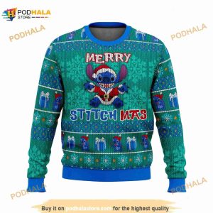 Stitch Merry Stitchmas 3D Ugly Christmas Sweater