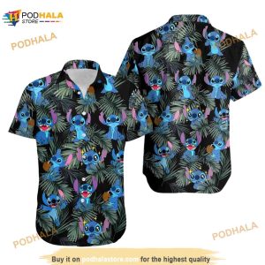 Stitch Shirt, Disney Stitch Hawaiian Shirt, Stitch Button Down Shirt