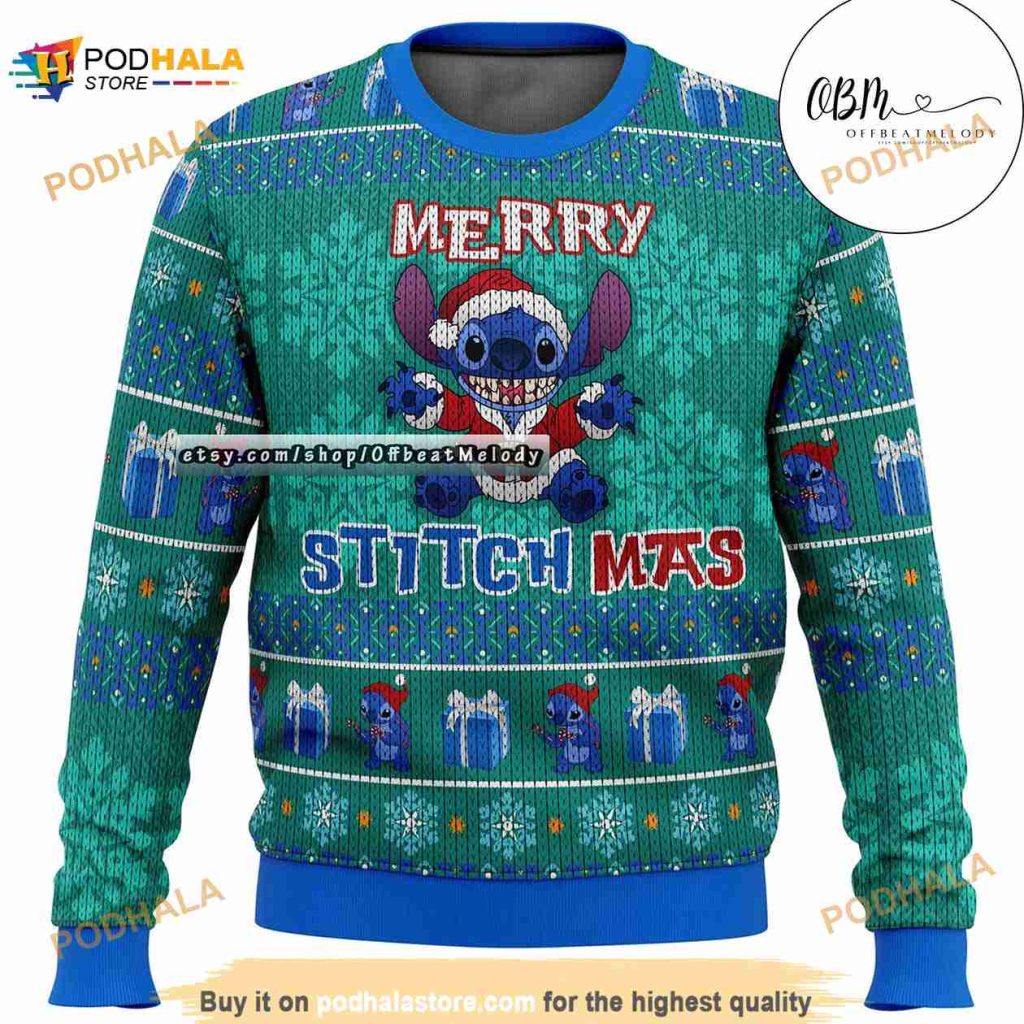 Stitchmas Stitch Merry Christmas Ugly Sweater