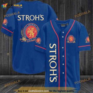 Stroh's Since 1775 Beer 3D Baseball Jersey