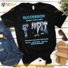 Succession Season 4 Cast & Crew Nicholas Braun Kieran Culkin Sarah Snook Shirt