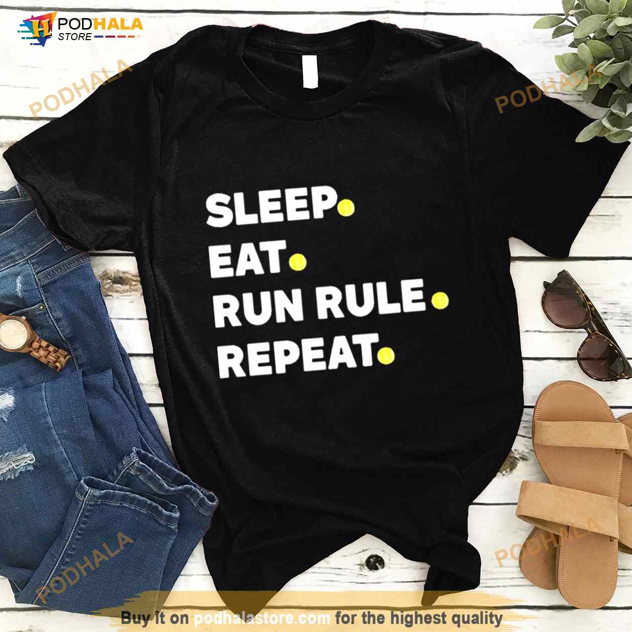 Summer Of George Sleep Eat Run Rule Repeat Shirt Summer Of George Sleep Eat Run Rule Repeat Shirt