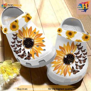Sunflower Classic Crocs Clog Shoes 2