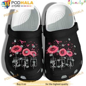 Sunflower Pinky 3D Crocs, Funny Crocs