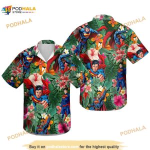 Superhero Hawaiian Tee Shirt, Hawaiian Shirt For Men, Hawaiian Shirt