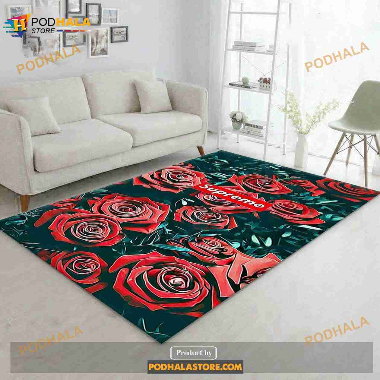 Supreme Rose V7 Rug Bedroom Rug- Indoor Outdoor Rugs - Bring Your Ideas,  Thoughts And Imaginations Into Reality Today