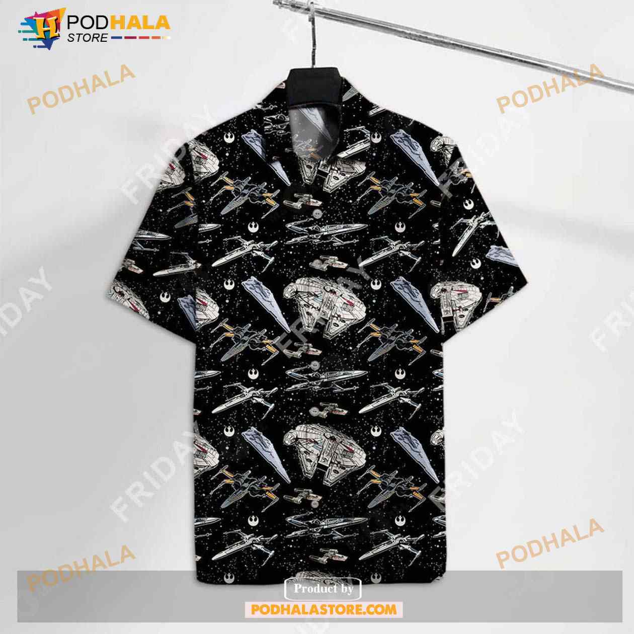 Sw Aloha Sw Spaceships Black Cool High Quality Funny Hawaiian Shirt Sw Aloha Sw Spaceships Black Cool High Quality Funny Hawaiian Shirt