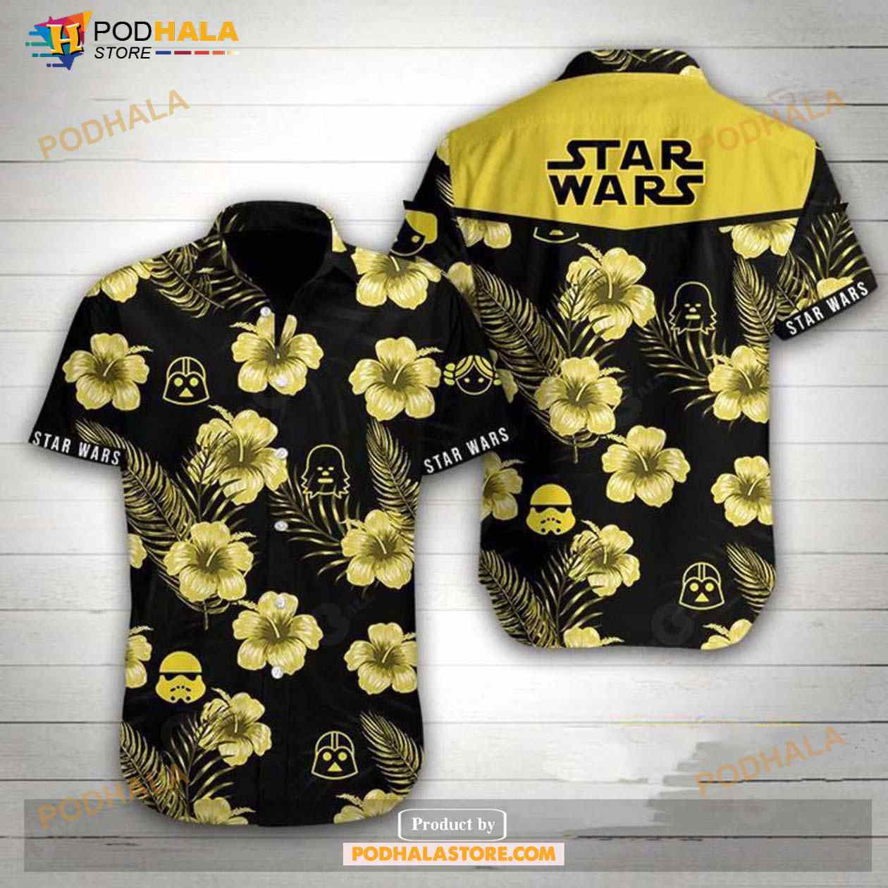 Sw Darth Vader Chewbacca Stormtrooper Heads Silhouette Funny Hawaiian Shirt Sw Darth Vader Chewbacca Stormtrooper Heads Silhouette Funny Hawaiian Shirt
