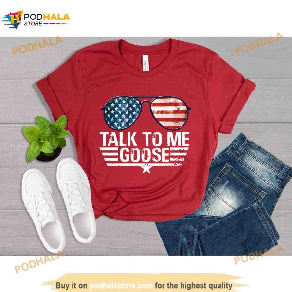 Talk To Me Goose Shirt, Funny Goose Shirt, Top Gun Shirt, Top Gun Gift For Fans